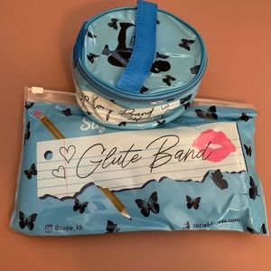 Suzie B Fitness Long and Glute Band Blue Butterfly Med/Heavy